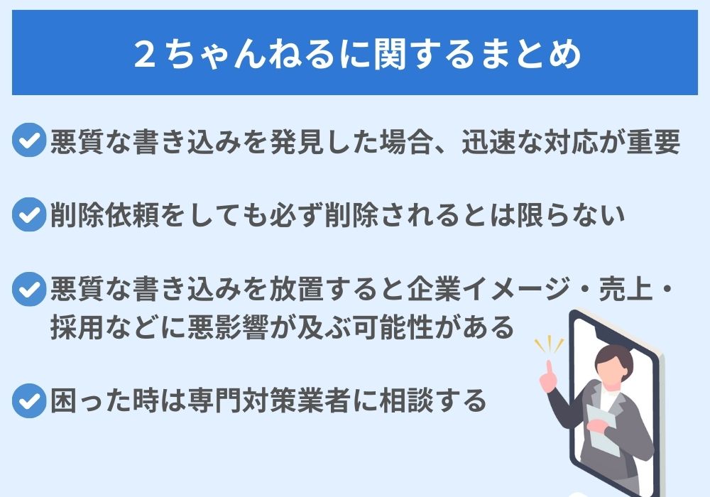 今回の2ちゃんねるに関するまとめ