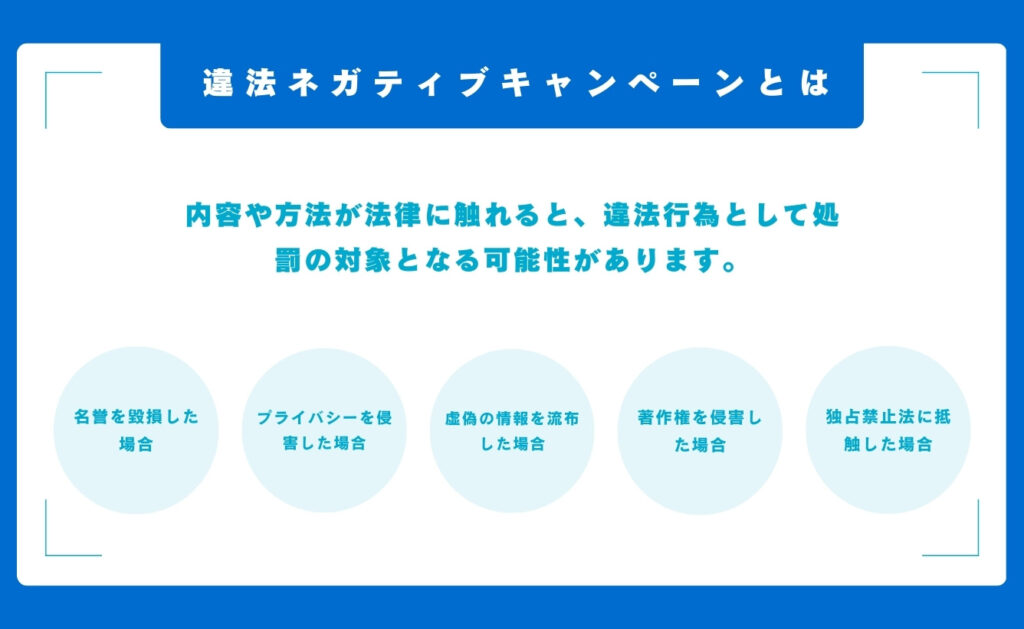 違法になるネガティブキャンペーンとは