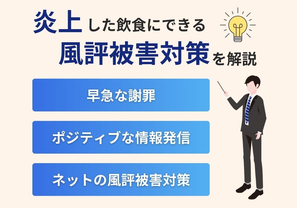 炎上した飲食店にできる風評被害対策