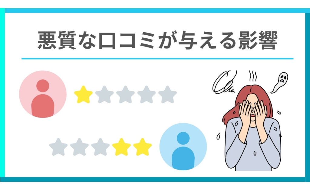 ミニモの悪質な口コミが店舗に与える影響