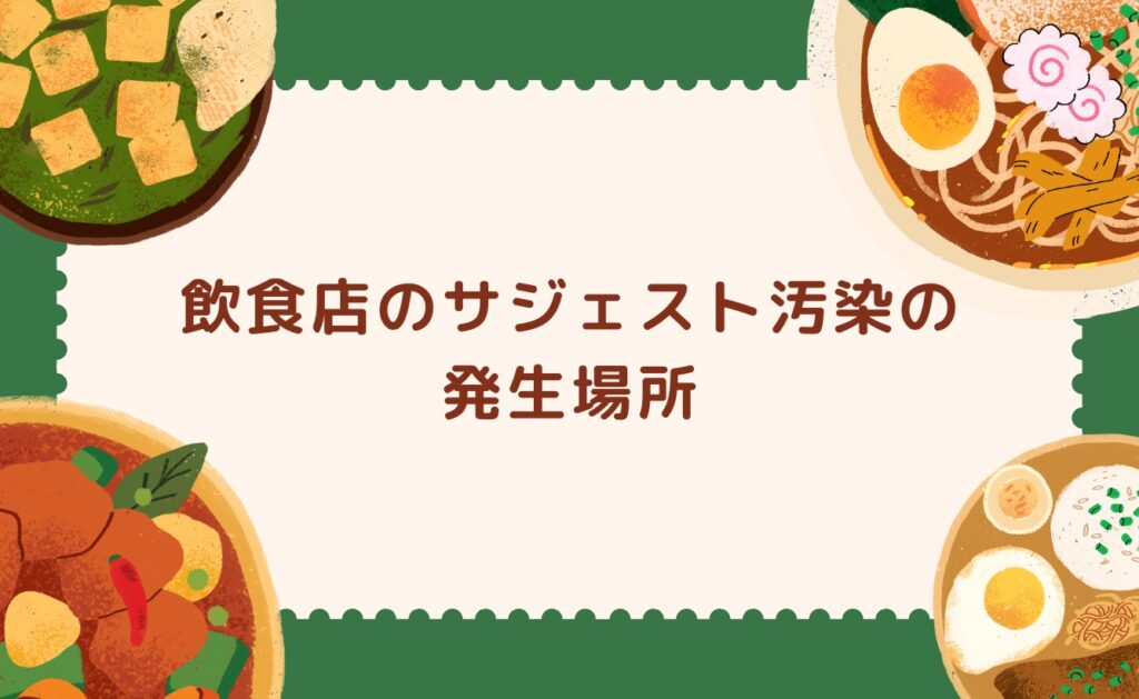 飲食店のサジェスト汚染の発生場所(Google・Yahoo・Bing)