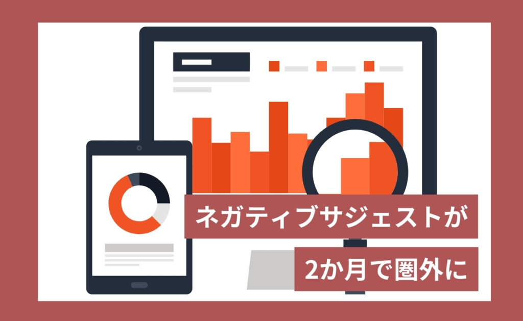 ネガティブサジェスト（サジェスト汚染）が2か月で圏外に