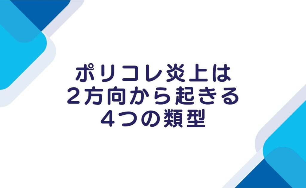 ポリコレ炎上は2方向から起きる｜4つの類型